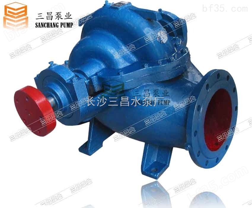 350S125郑州双吸离心泵厂家 郑州双吸离心泵参数性能配件 三昌水泵厂直销
